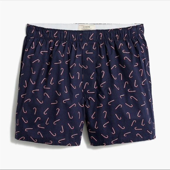 J.Crew Candy‎ Cane Print Boxers Mens XL - Picture 1 of 4